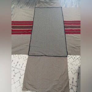 Chic Black and White Gingham Tall Bed Skirt 36”/73” approximately